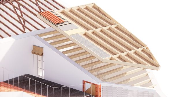 Vivienda con cubierta de madera vista 8